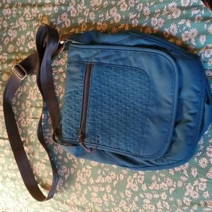Turquoise EMS small cross body bag